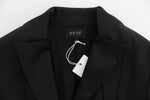 Exte Elegant Black Stretch Blazer Women's Jacket