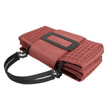 Bottega Veneta Women's Intrecciato Coral Fabric Tote Handbag With Chain Handle