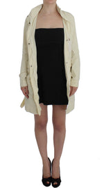 P.A.R.O.S.H. Chic Beige Trench Jacket Women's Coat