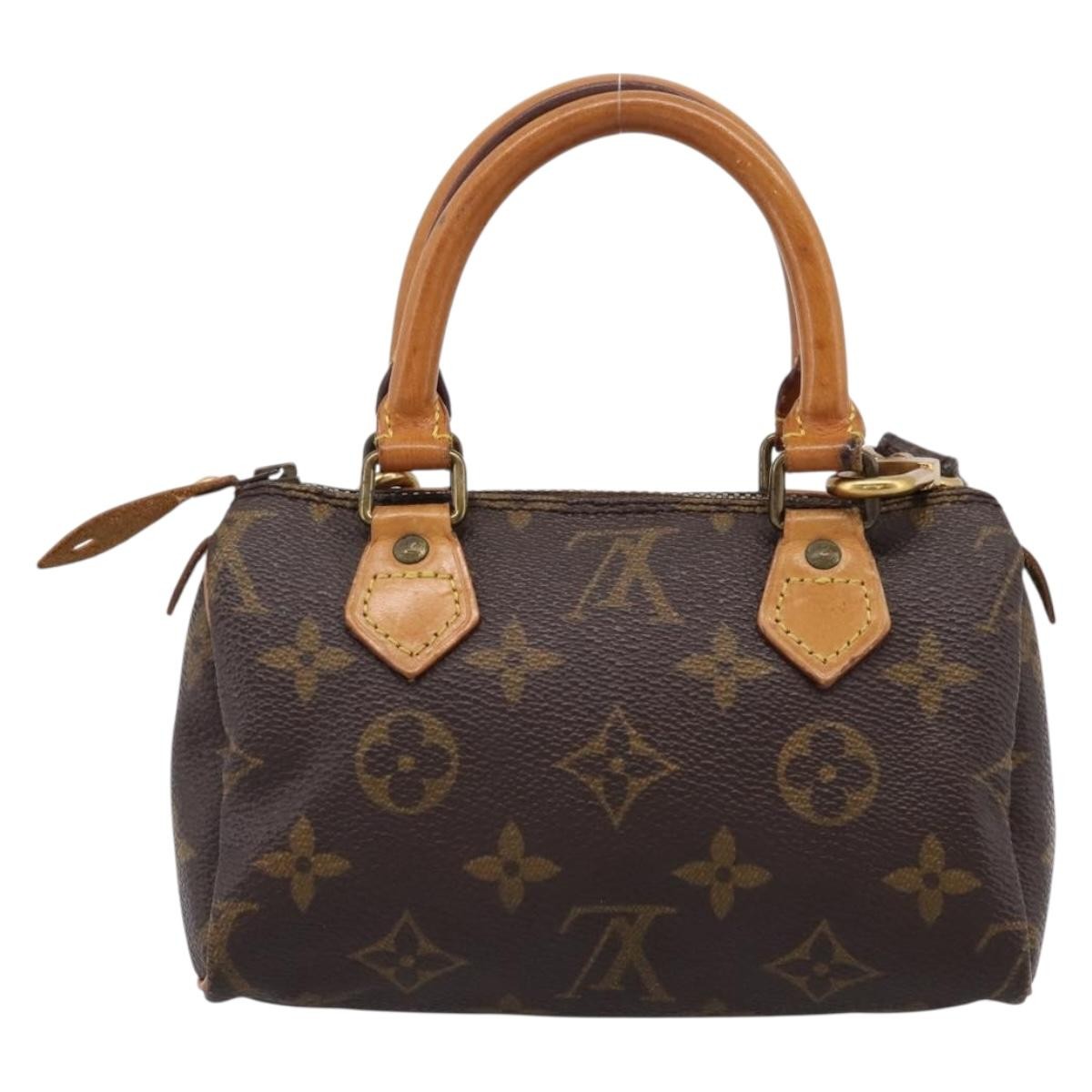 Louis Vuitton Speedy Mini Hl Monogram Canvas Brown Canvas Handbag (Pre-Owned)