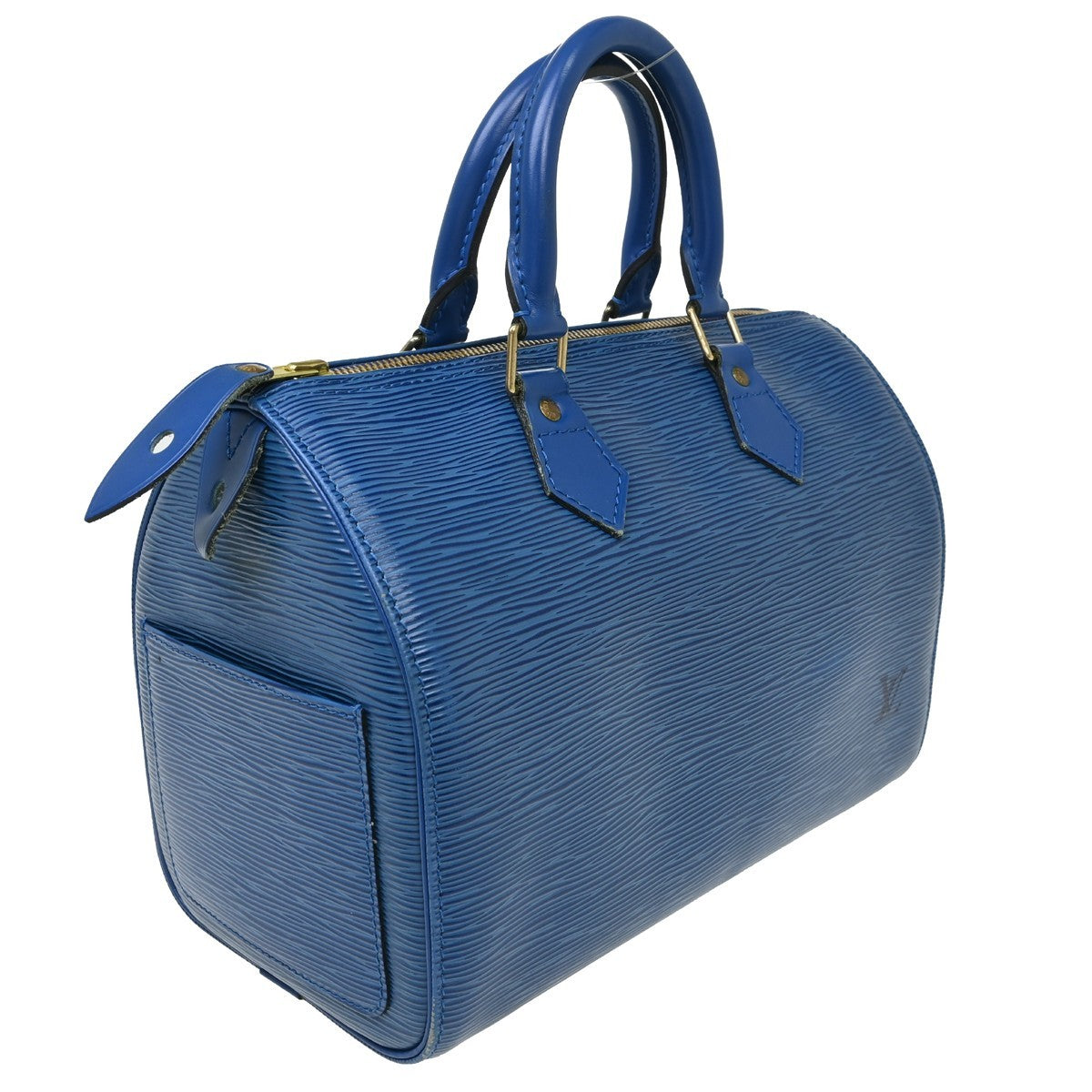 Louis Vuitton Speedy Epi Blue Leather Handbag (Pre-Owned)