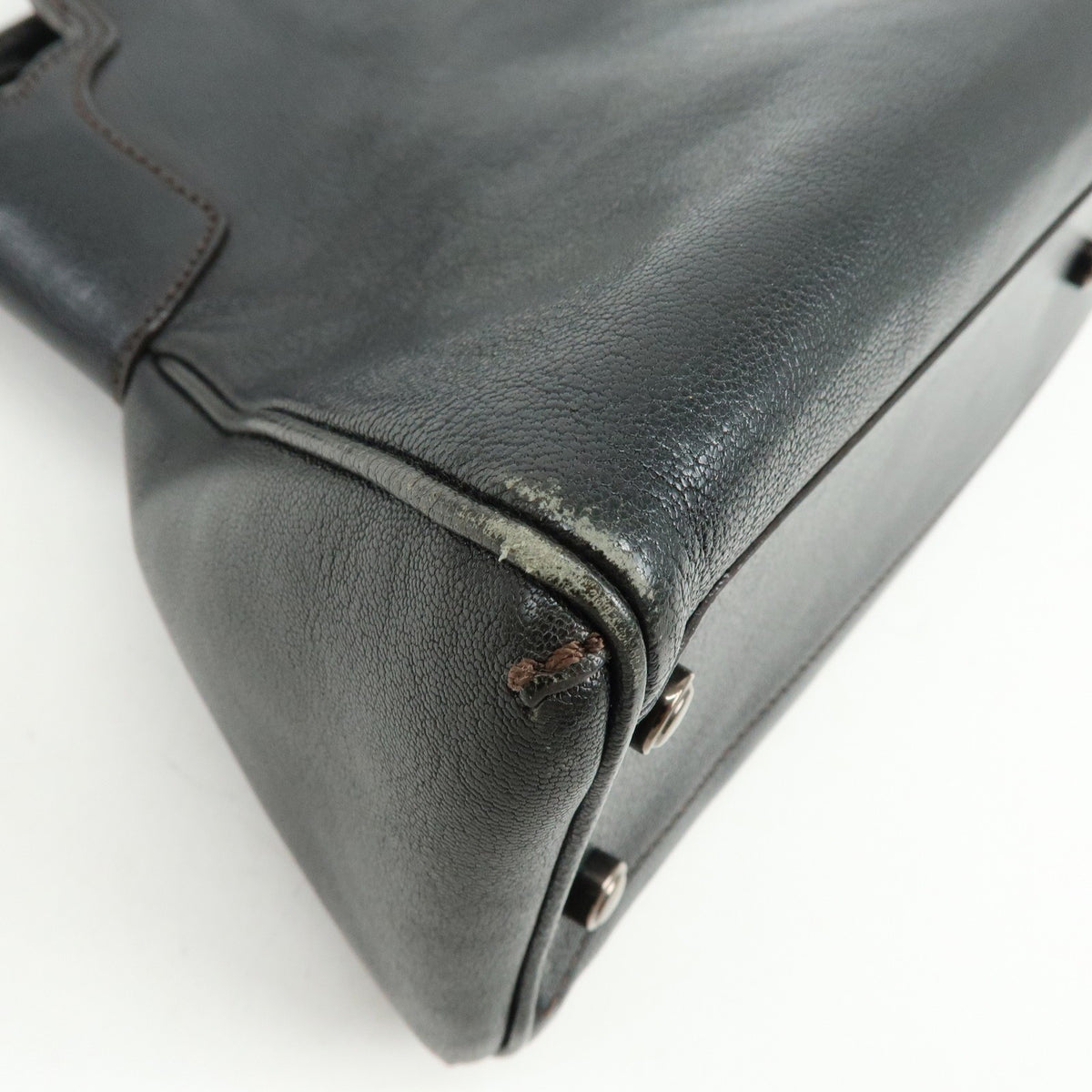 Cartier Marcello Leather Black Leather Handbag (Pre-Owned)