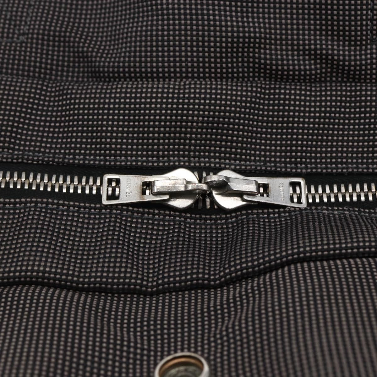 Hermes Fourre Tout Tote Canvas Gray Canvas Bag (Pre-Owned)