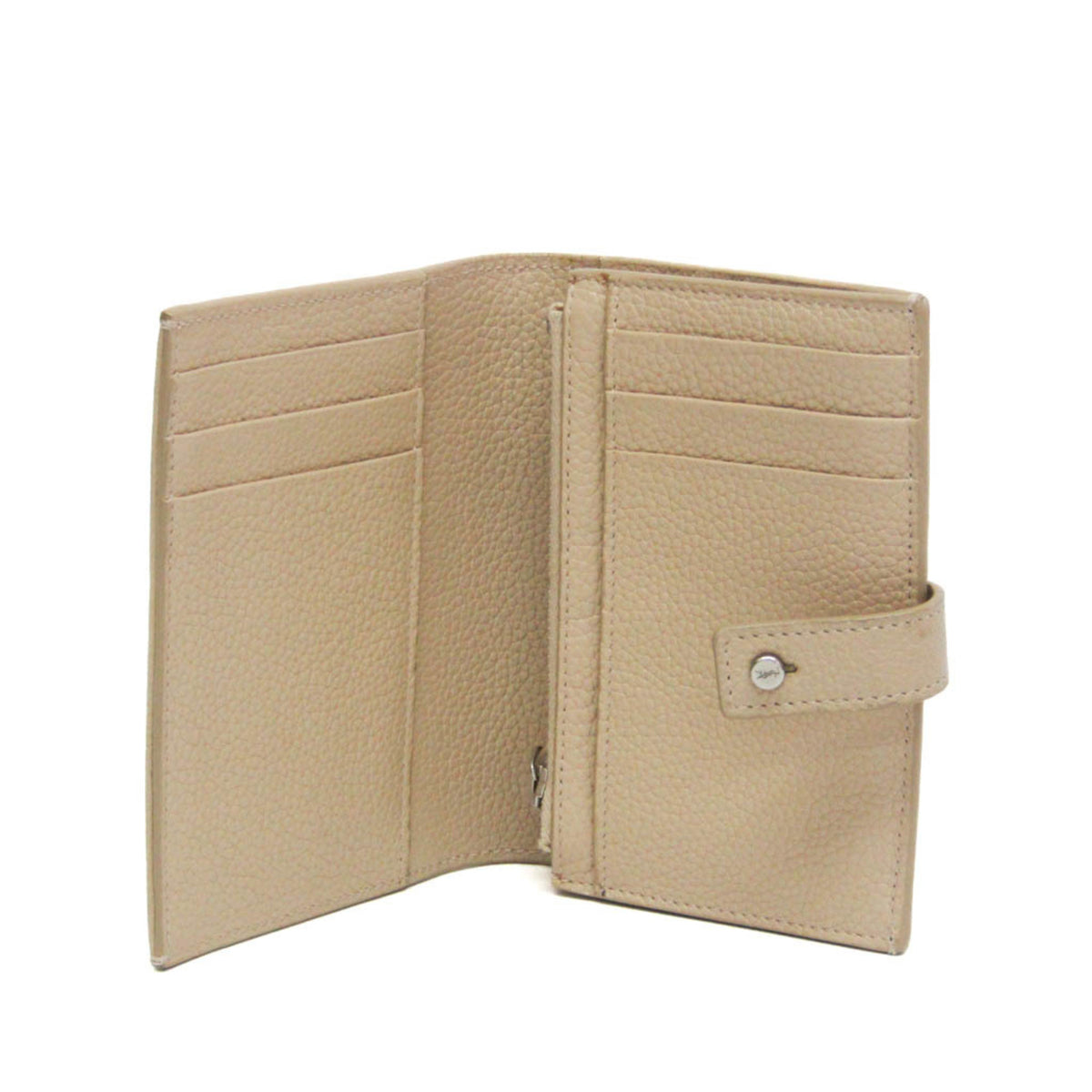 Saint Laurent Sac De Jour Souple Card Case Leather Beige Leather Wallets Accessory (Pre-Owned)