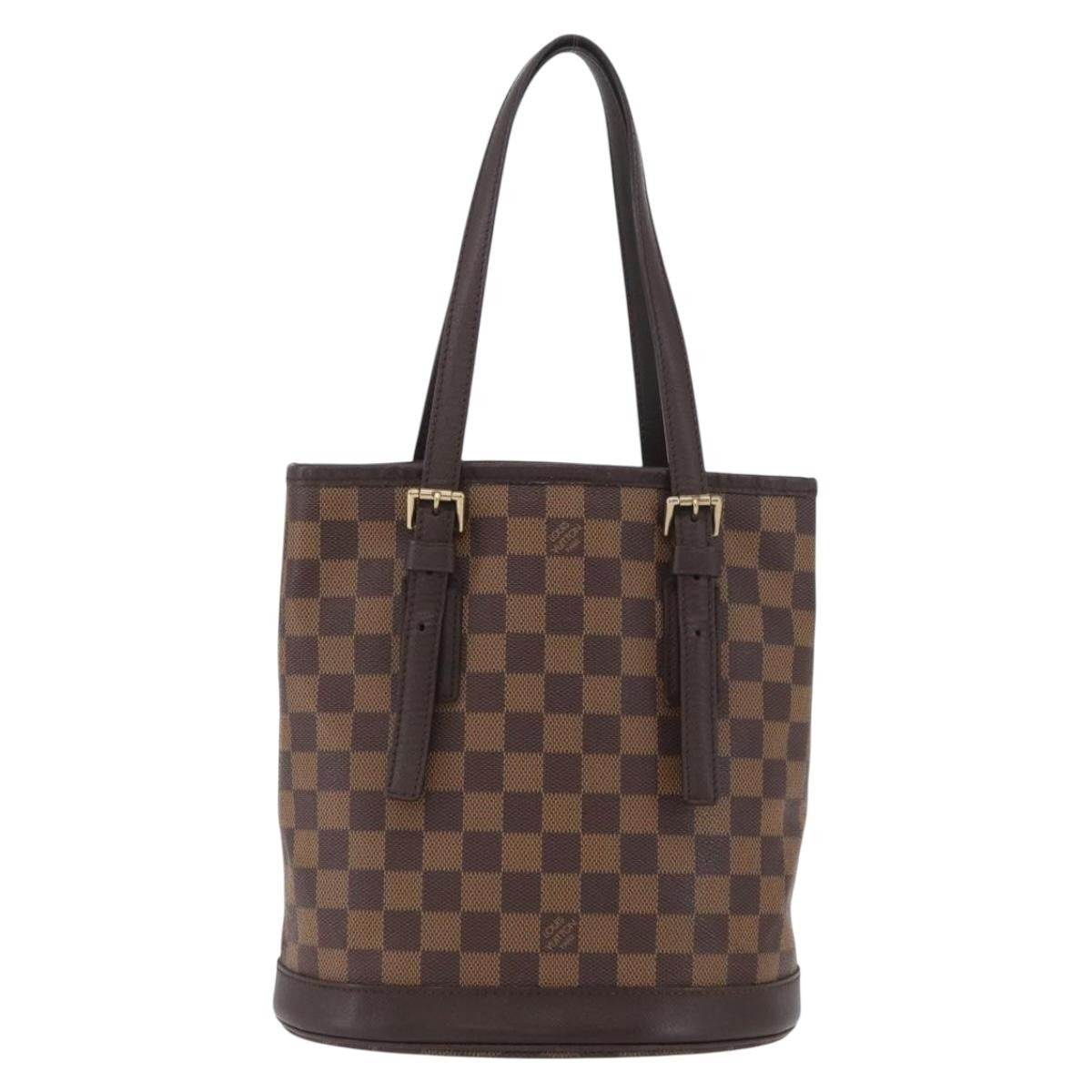 Louis Vuitton Marais Bucket Damier Brown Canvas Handbag (Pre-Owned)