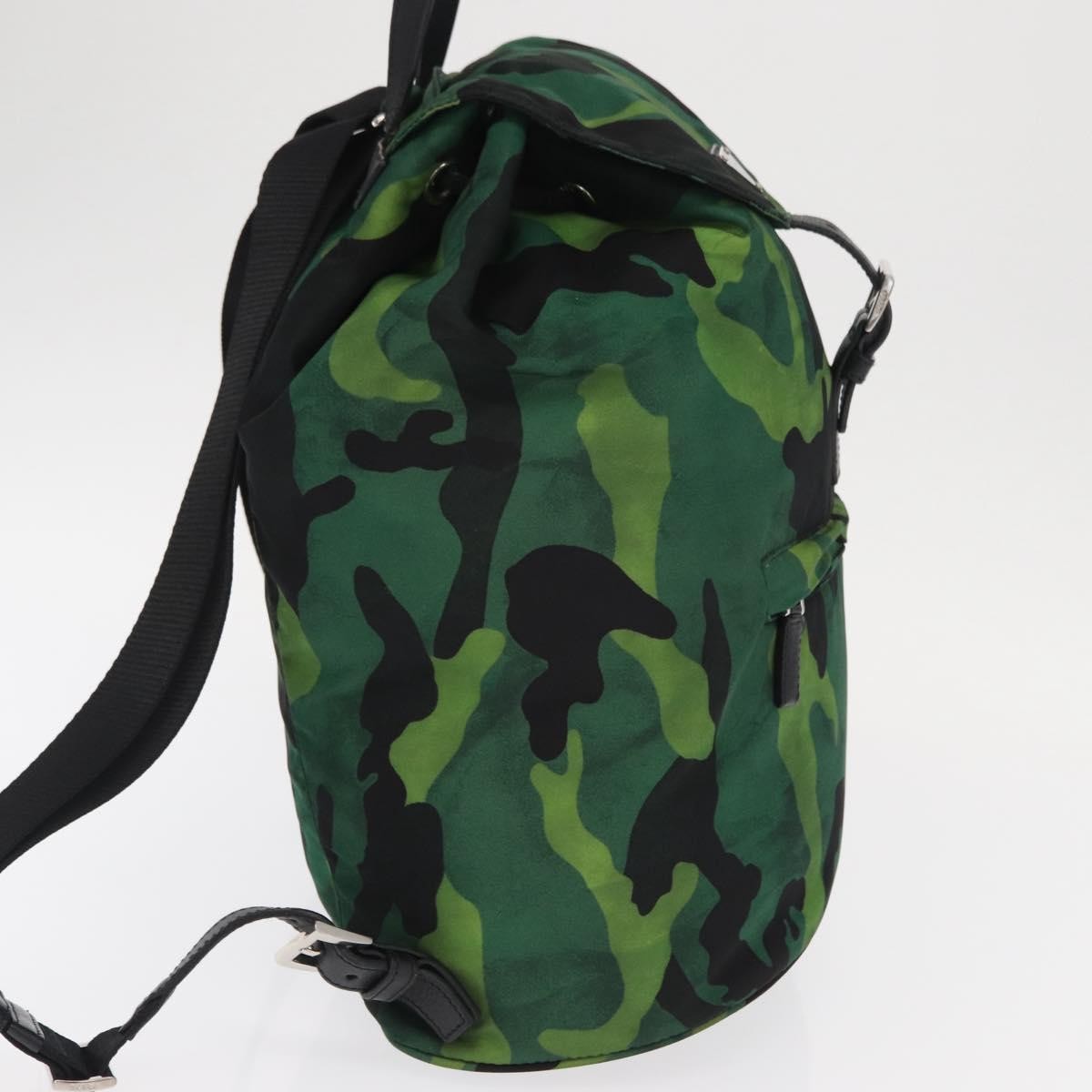 Prada Camouflage Tessuto Green Nylon Backpack Bag (Pre-Owned)