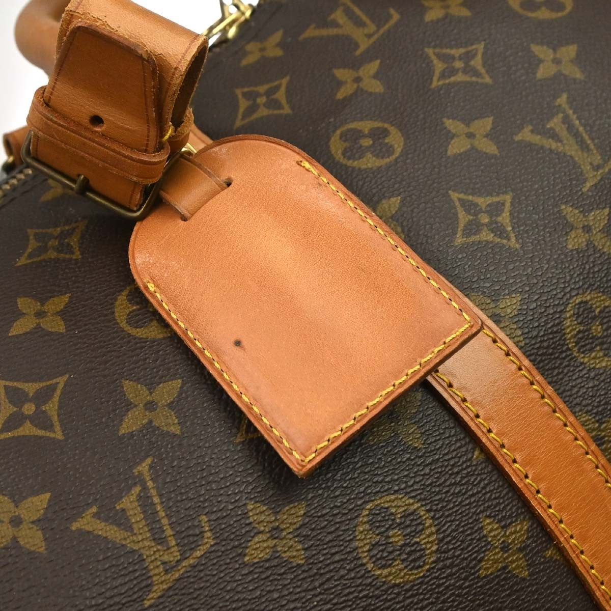 Louis Vuitton Keepall Bandouliere Monogram Canvas Brown Canvas Travel Bag Bag (Pre-Owned)
