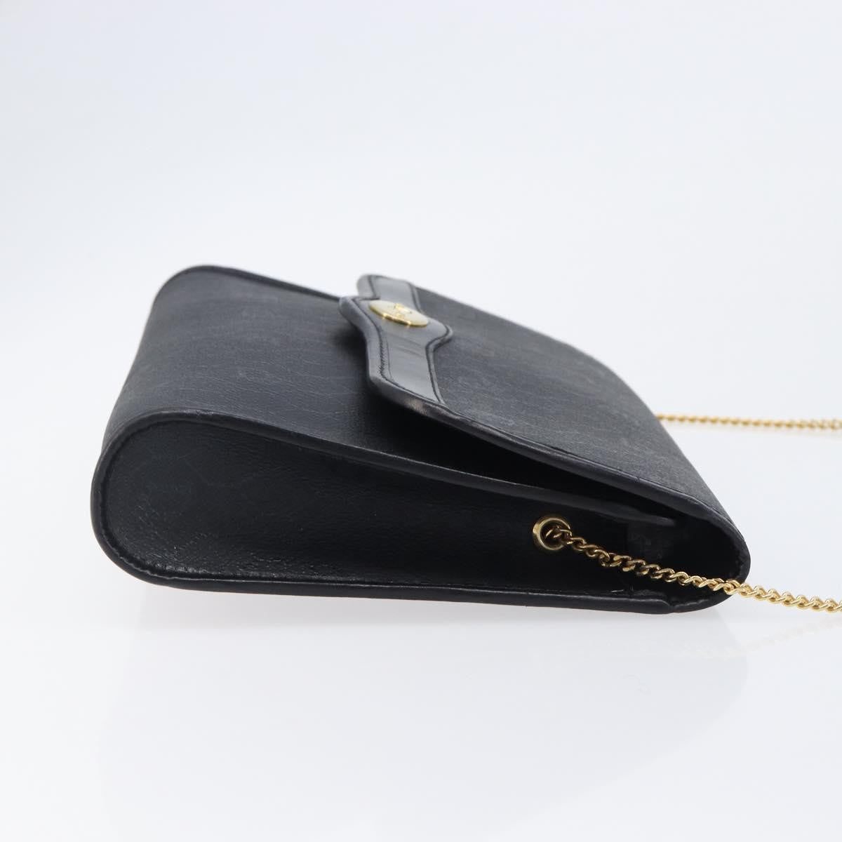 Christian Dior Vintage Honeycomb Zip Coated Canvas Black Canvas Clutche & Pouche Bag (Pre-Owned)