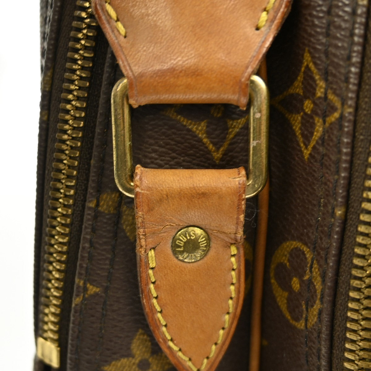 Louis Vuitton Reporter Monogram Canvas Brown Canvas Handbag (Pre-Owned)