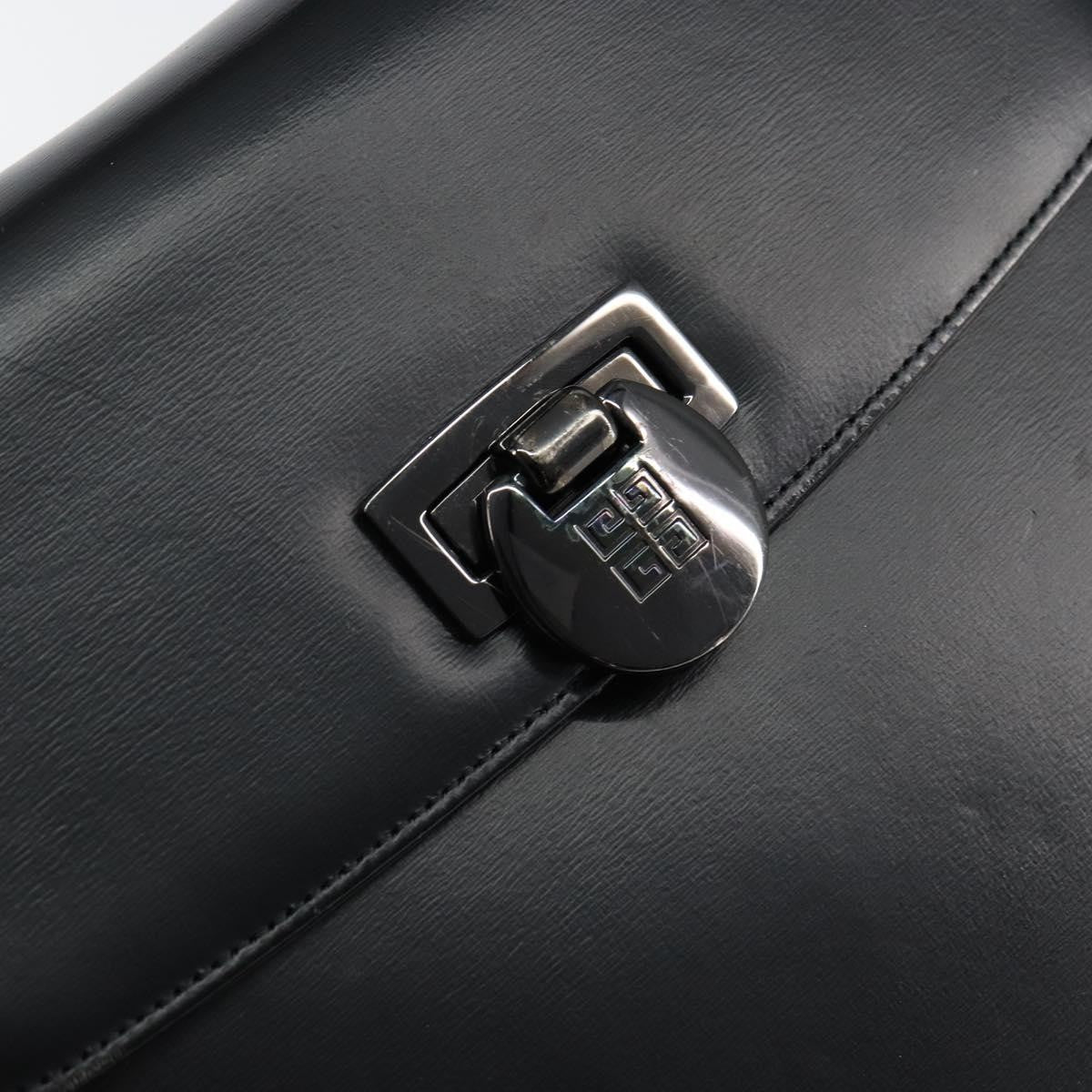 Givenchy Handbag Leather Black Leather Handbag (Pre-Owned)
