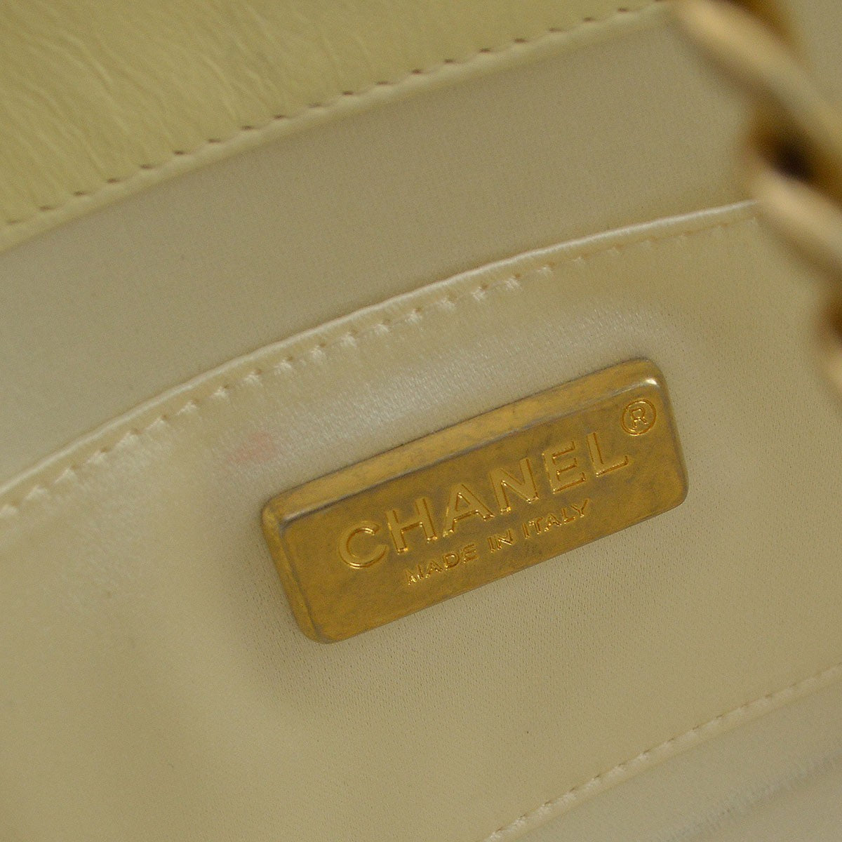Chanel Evening By The Sea Lambskin Beige Leather Clutche & Pouche Bag (Pre-Owned)