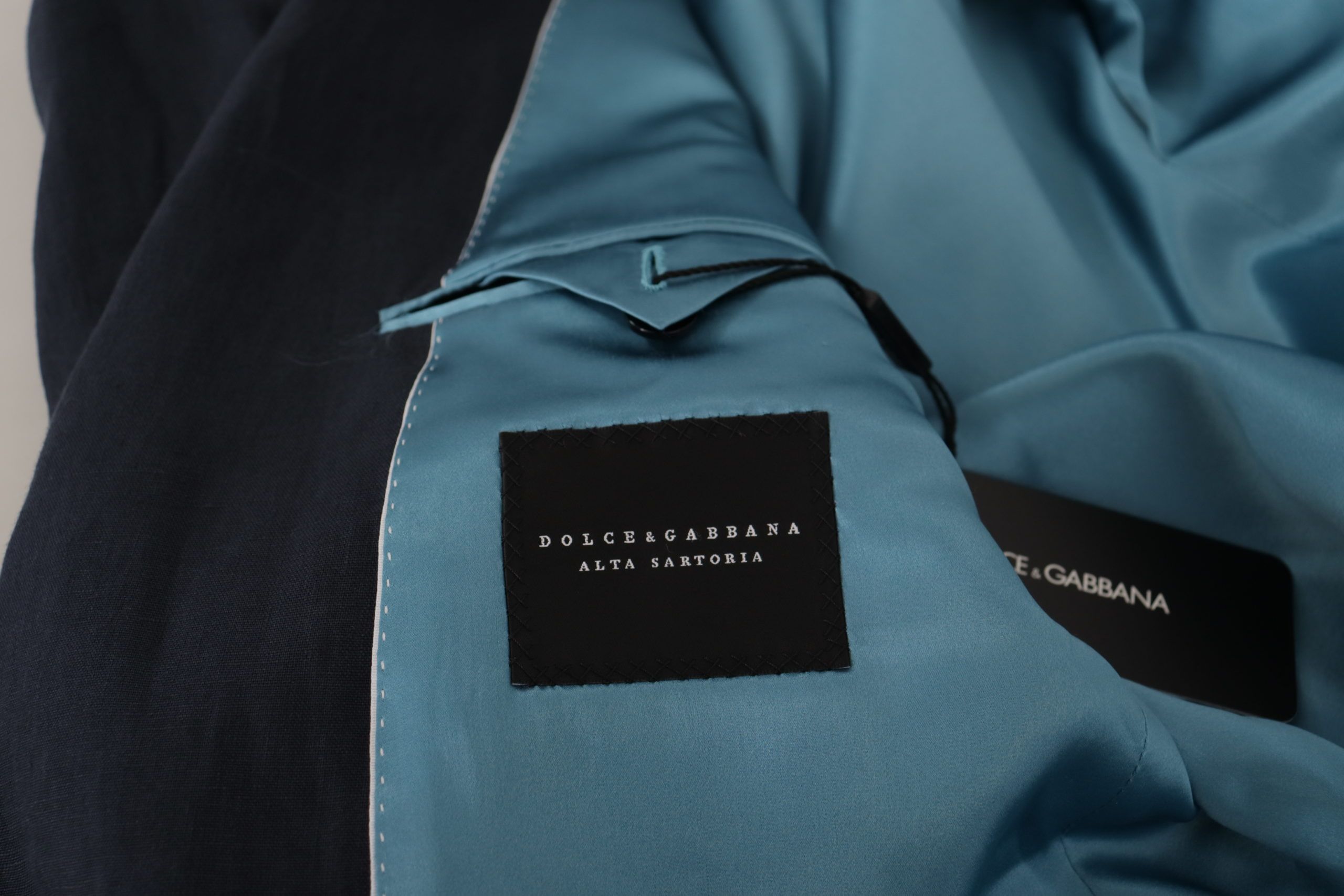 Dolce & Gabbana Dark Blue ALTA SARTORIA Jacket Coat Men's Blazer