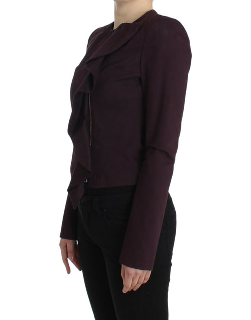 GF Ferre Elegant Purple Cotton Blend Women's Blazer