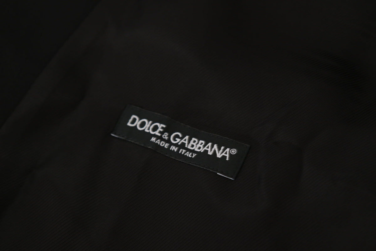 Dolce & Gabbana Black Jacket Vest 2 Piece MARTINI Men's Blazer