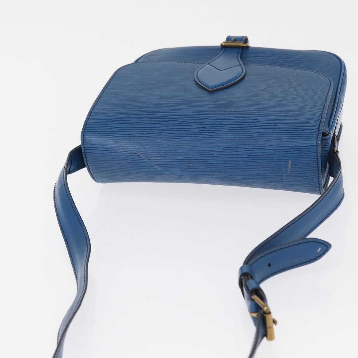Louis Vuitton Cartouchiere Epi Leather Blue Leather Shoulder Bag Bag (Pre-Owned)