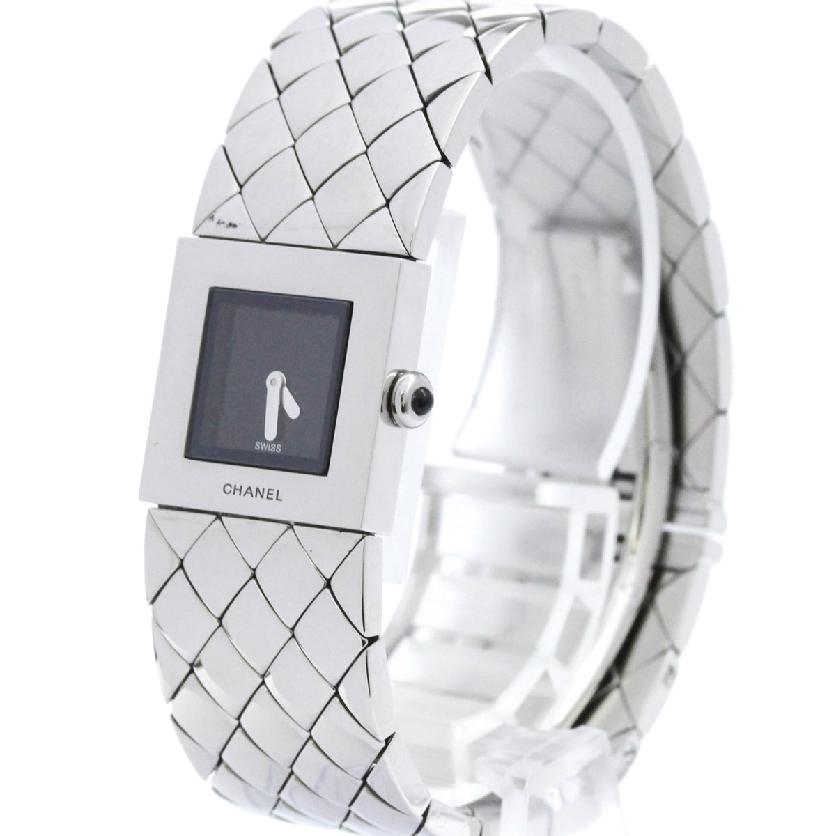 Chanel Matelasse Quartz Stainless Steel Watch (Pre-Owned)
