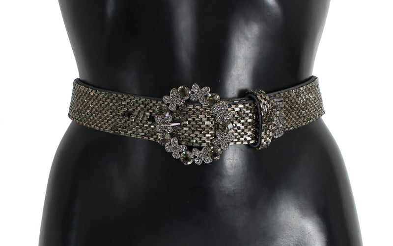 Dolce & Gabbana Embellished Sequined Wide Waist Women's Belt
