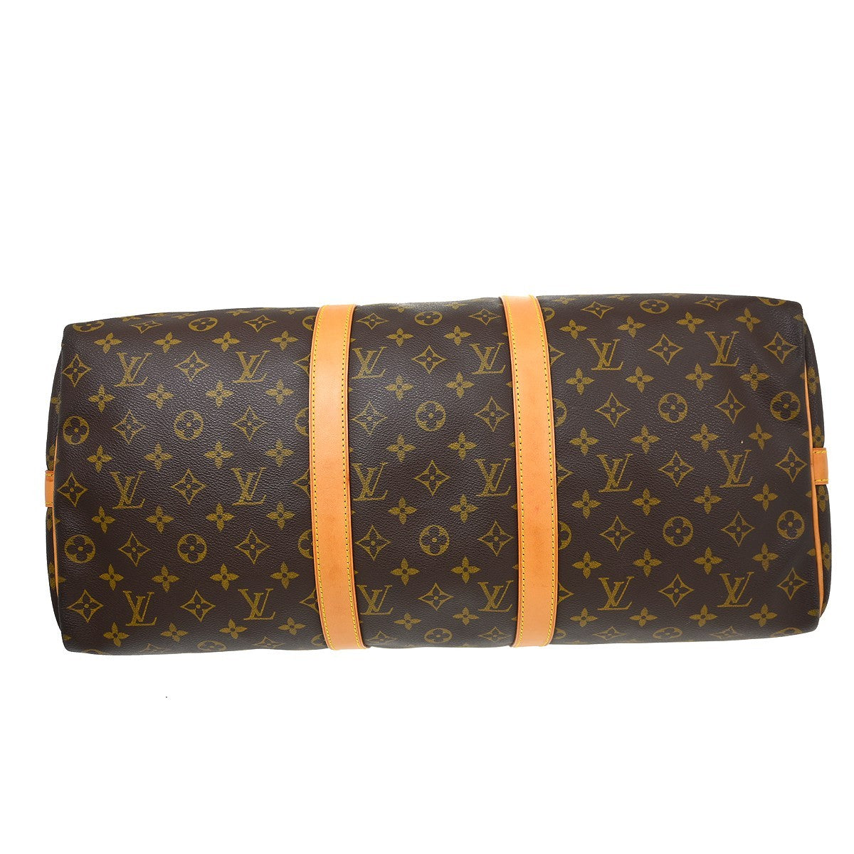 Louis Vuitton Keepall Monogram Brown Canvas Travel Bag Bag (Pre-Owned)