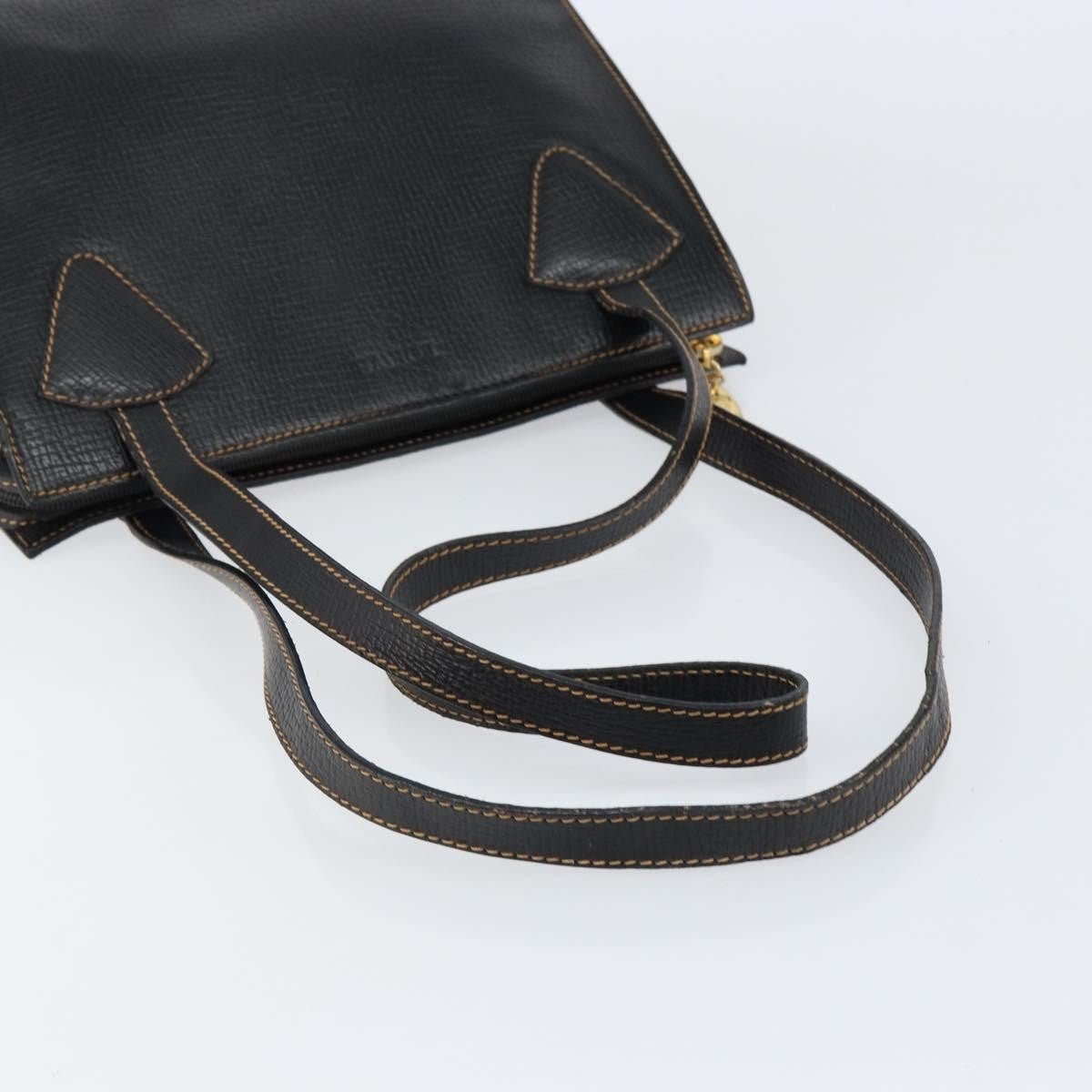 Loewe Tote Leather Black Leather Tote Bag Bag (Pre-Owned)