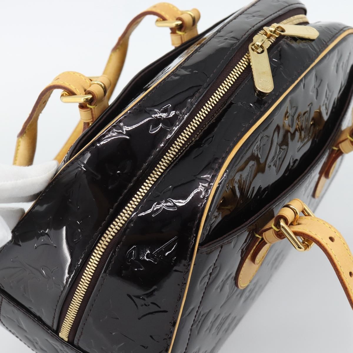 Louis Vuitton Summit Drive Monogram Vernis Black Patent_Leather Handbag (Pre-Owned)
