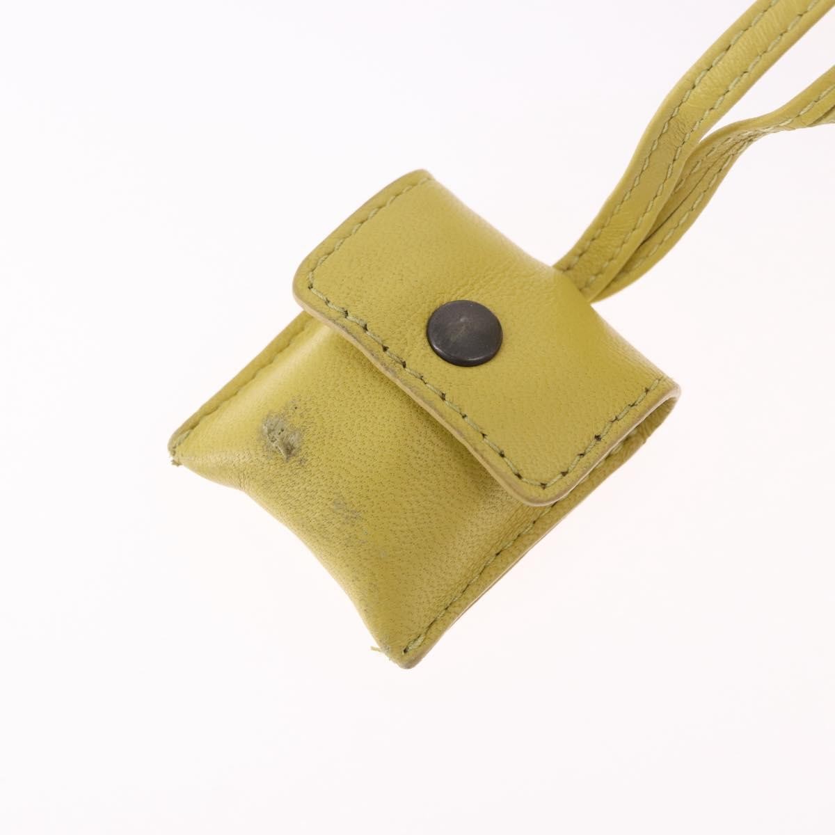 Bottega Veneta Zip Cube Messenger Intrecciato Nappa Yellow Leather Shoulder Bag Bag (Pre-Owned)