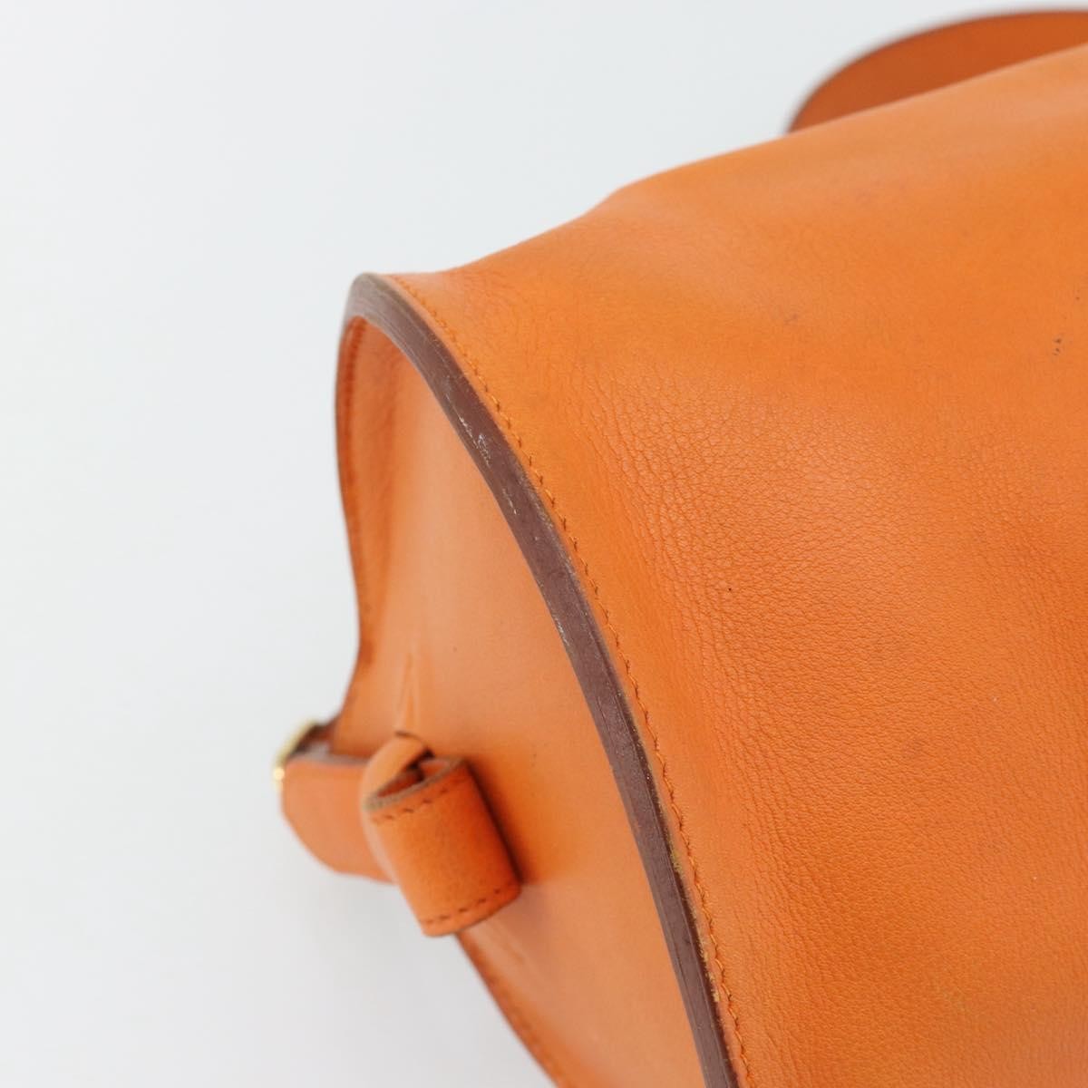 Hermes Sac Doremi Leather Orange Leather Shoulder Bag Bag (Pre-Owned)