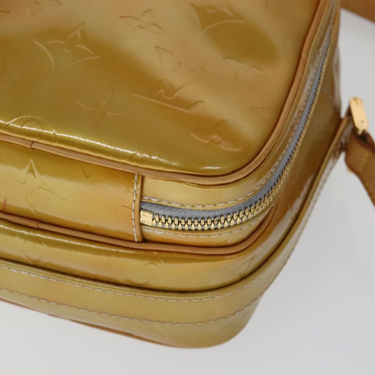 Louis Vuitton Wooster Monogram Vernis Yellow Patent_Leather Bag (Pre-Owned)