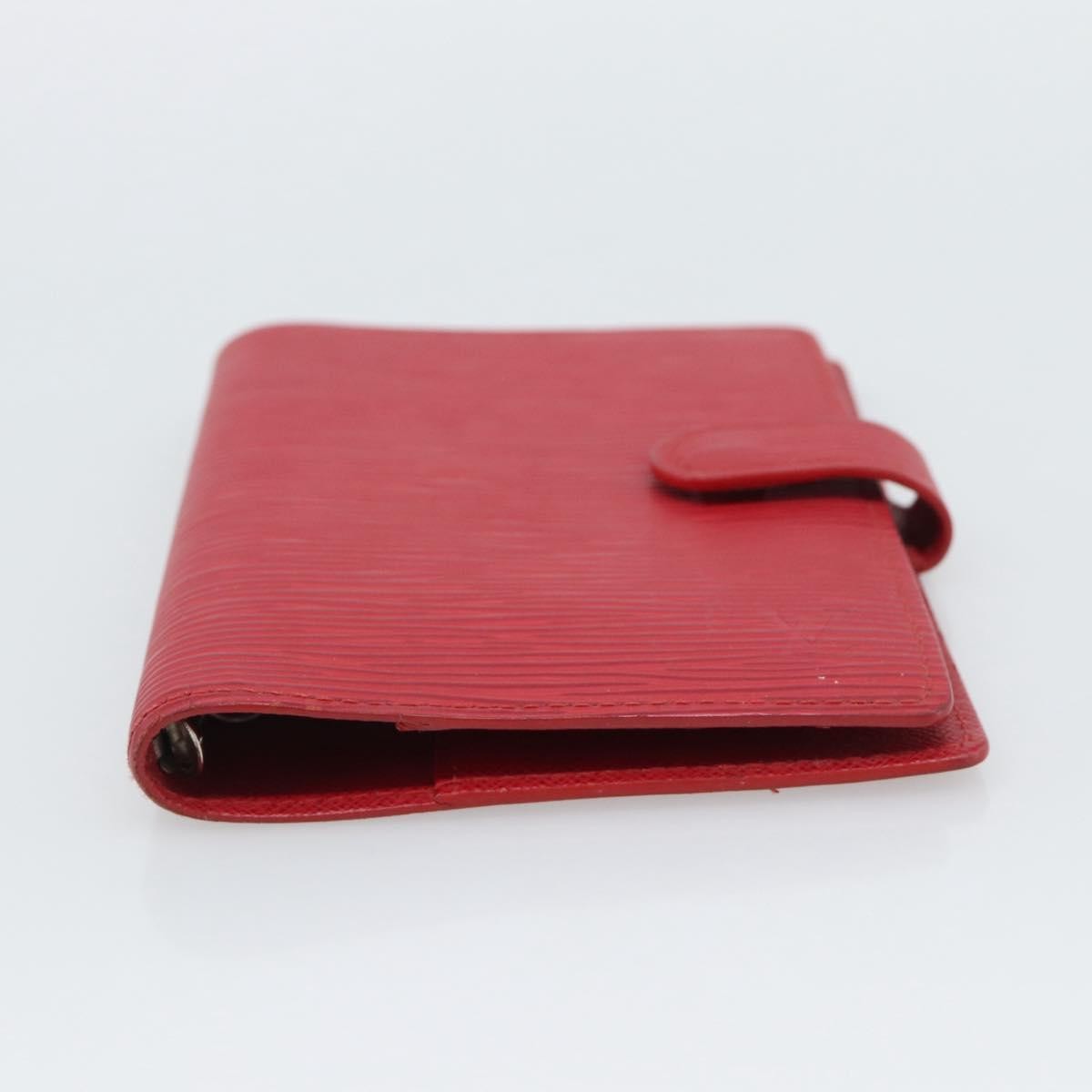 Louis Vuitton Agenda Cover Damier Red Leather Clutche & Pouche Bag (Pre-Owned)