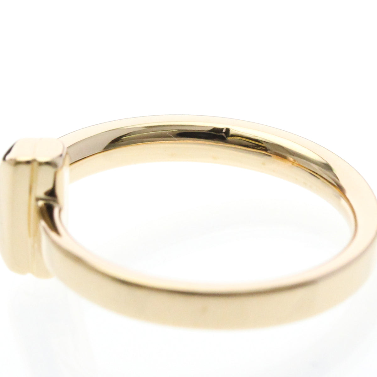 Tiffany & Co. T One 18K White Gold Gold Pink_Gold Ring Jewelry (Pre-Owned)