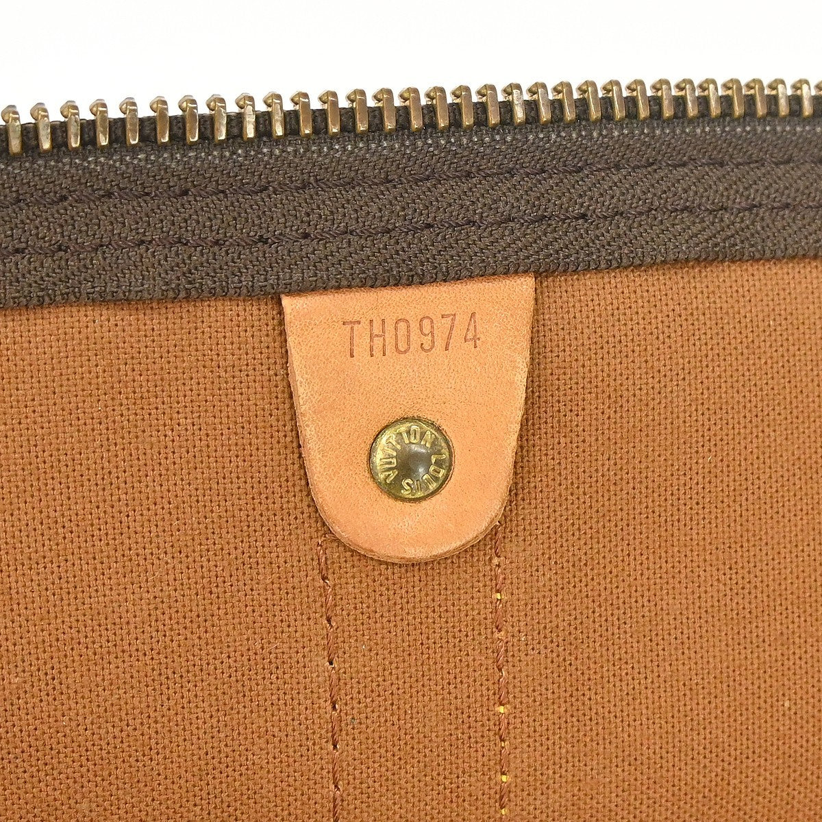 Louis Vuitton Keepall Bandouliere Monogram Canvas Brown Canvas Travel Bag Bag (Pre-Owned)