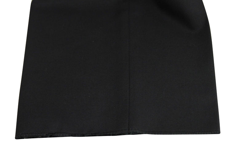 Gucci Men's Skinny Black Wool 60 Evening Dress Pant