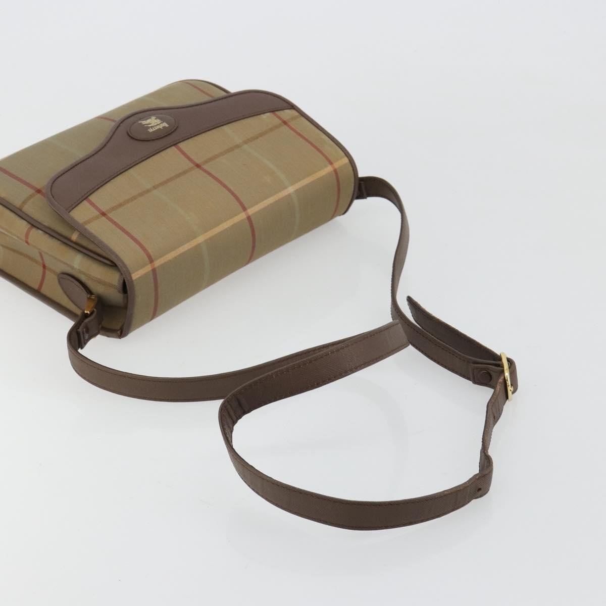 Burberry Nova Check Canvas And Leather Brown Canvas Handbag (Pre-Owned)