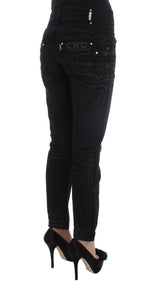 Costume National Elegant Black Slouchy Fit Jeans for Women's Trendsetters