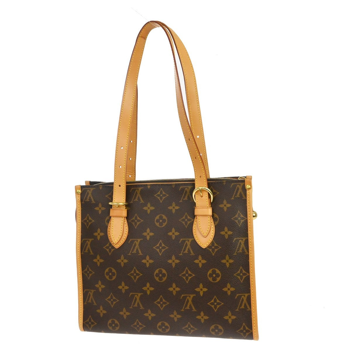 Louis Vuitton Popincourt Tote Monogram Canvas Brown Canvas Tote Bag Bag (Pre-Owned)