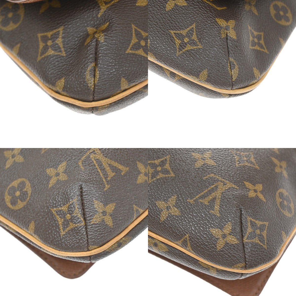 Louis Vuitton Musette Tango Monogram Canvas Brown Canvas Shoulder Bag Bag (Pre-Owned)