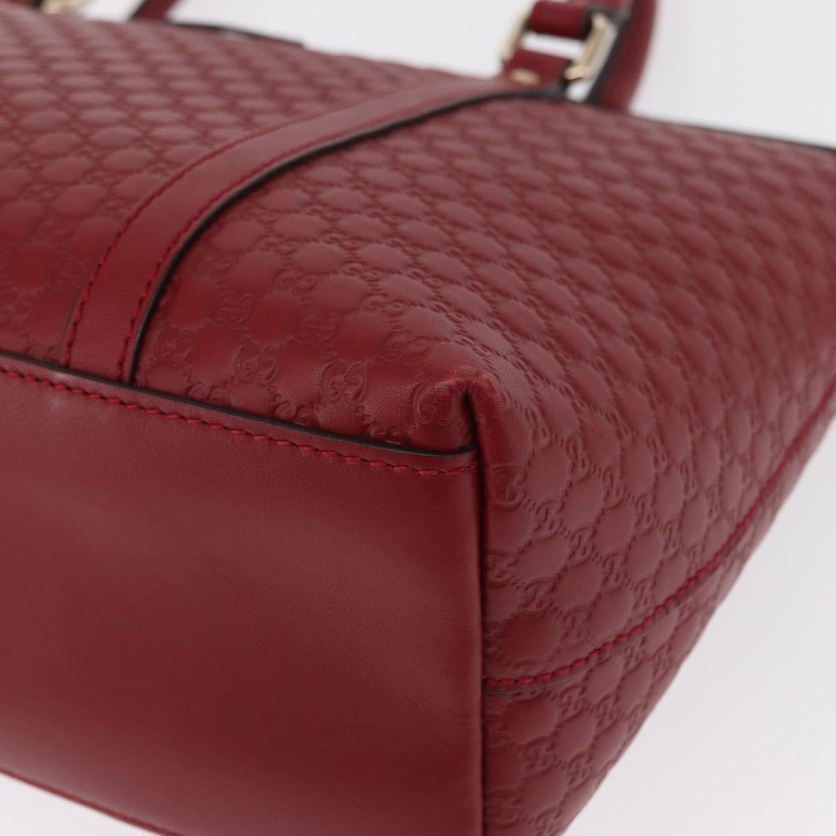 Gucci Margaux Microguccissima Leather Red Leather Tote Bag Bag (Pre-Owned)