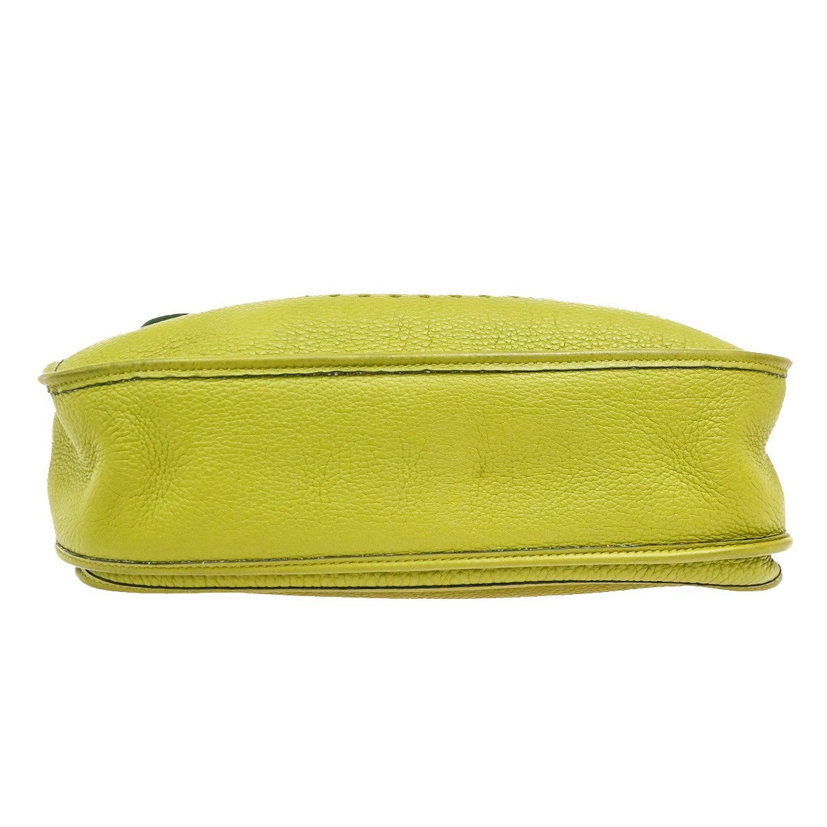 Hermes Evelyne Bag Gen Ii Clemence Green Leather Handbag (Pre-Owned)