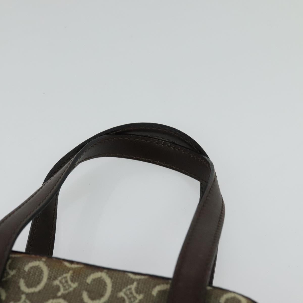 Celine C Macadam Canvas Gray Canvas Handbag (Pre-Owned)