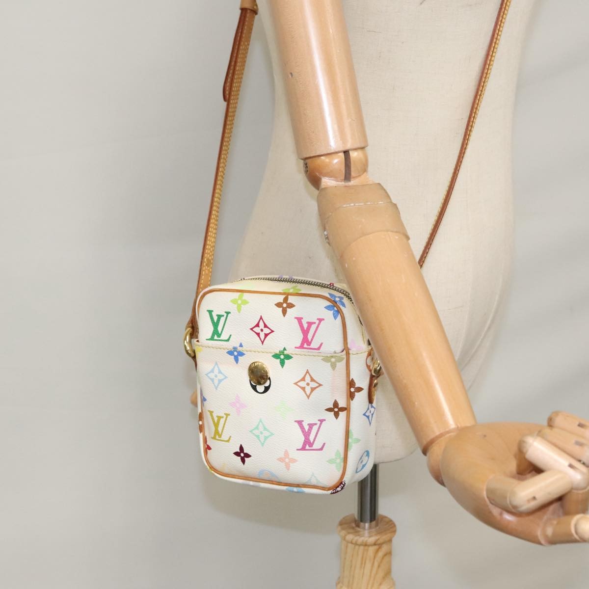 Louis Vuitton Rift Monogram Multicolor White Canvas Shoulder Bag Bag (Pre-Owned)