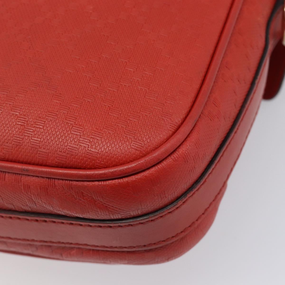 Gucci Bright Convertible Diamante Leather Red Leather Briefcase Bag (Pre-Owned)