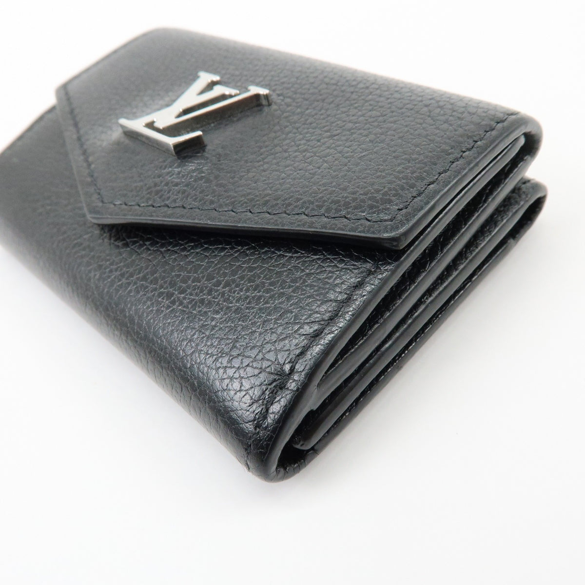 Louis Vuitton Lockmini Leather Black Leather Wallets Accessory (Pre-Owned)