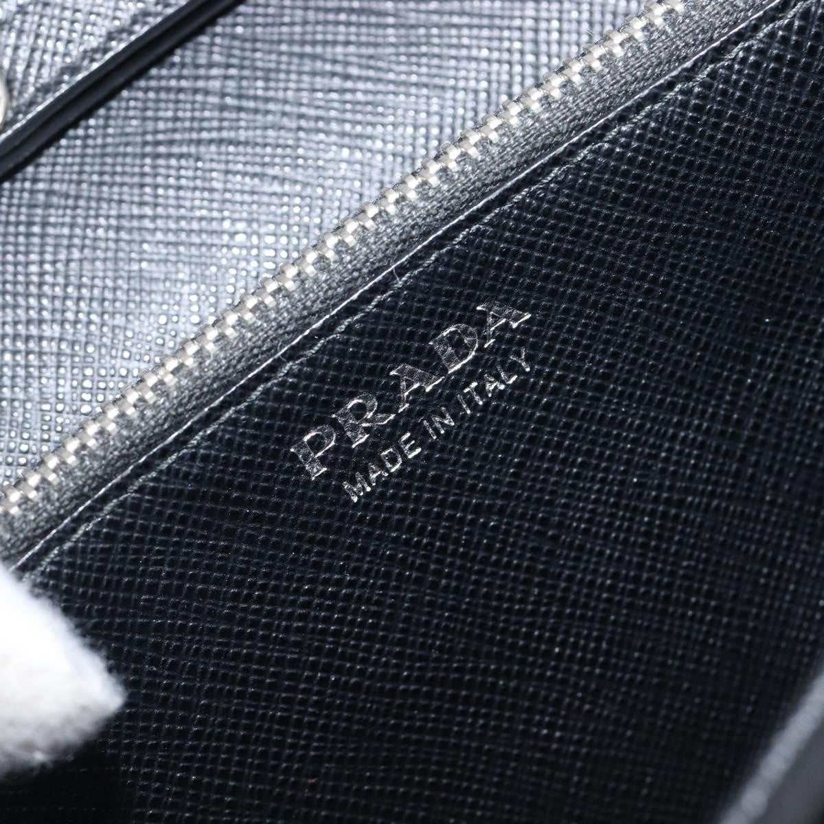 Prada Flap Studded Saffiano Leather Black Leather Crossbody Bag Bag (Pre-Owned)