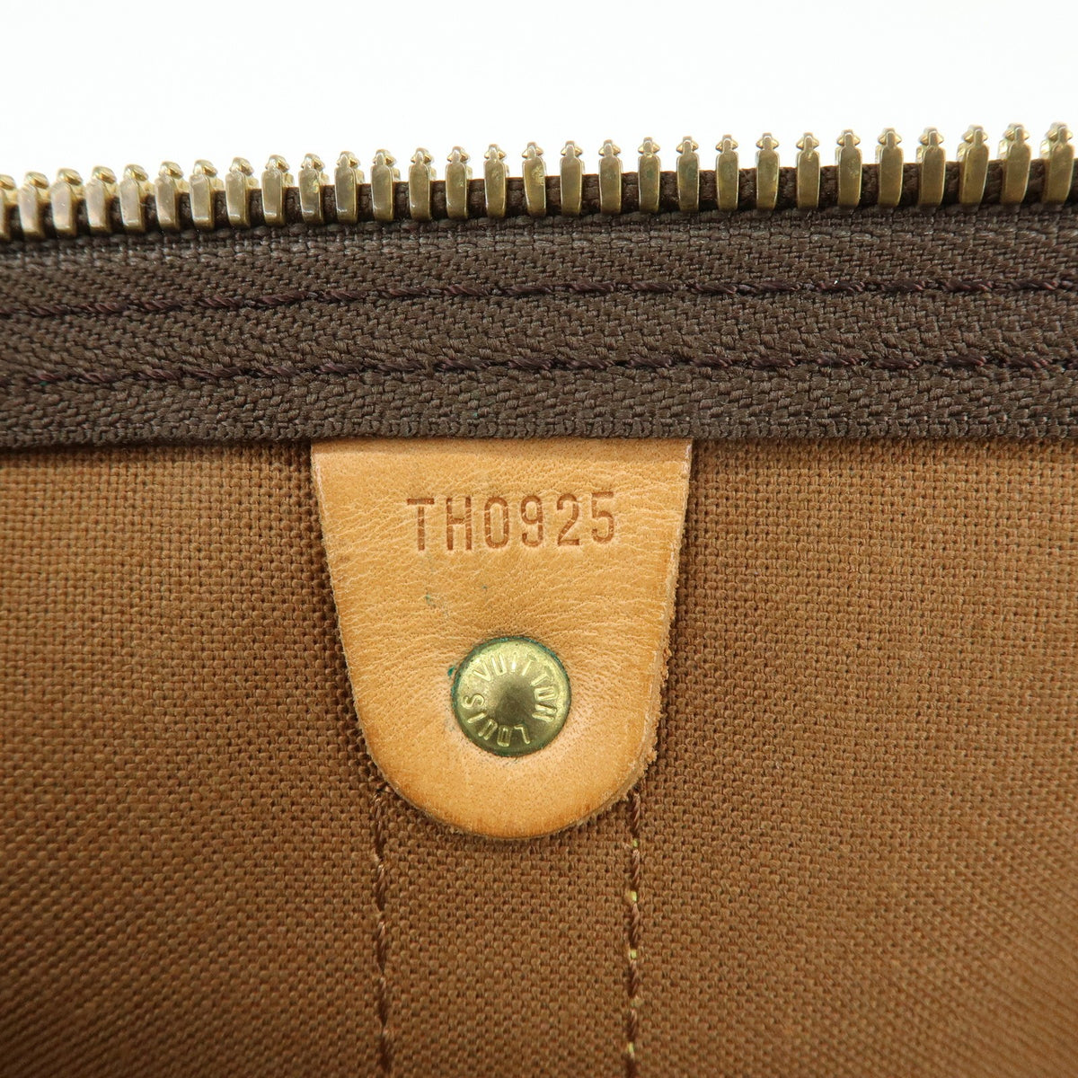 Louis Vuitton Keepall Bandouliere Monogram Canvas Brown Canvas Travel Bag Bag (Pre-Owned)