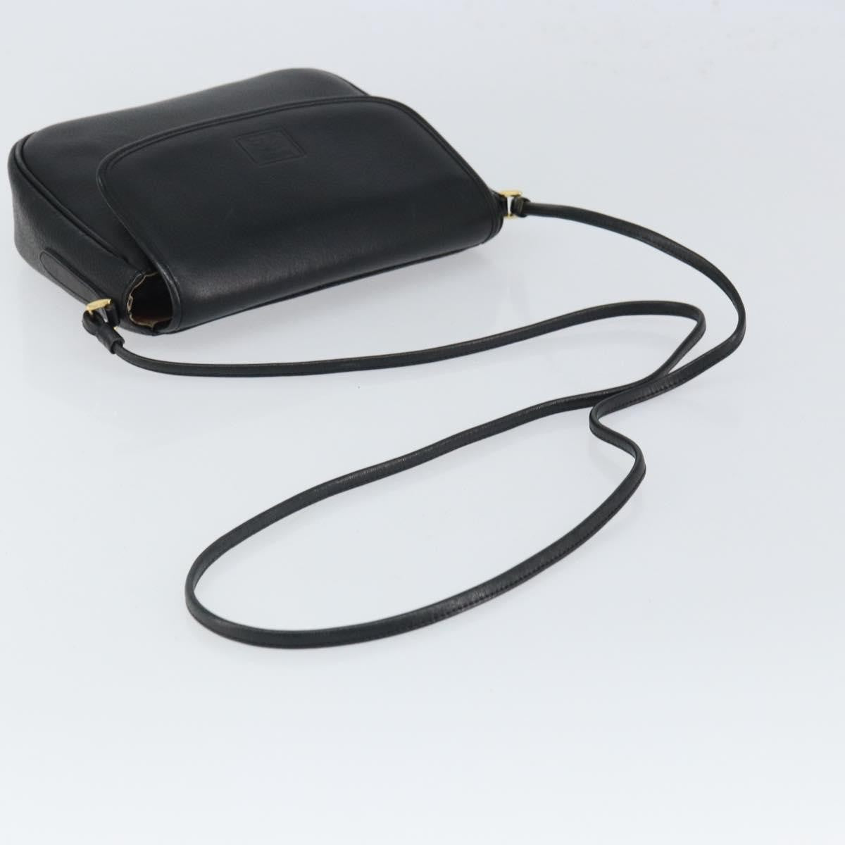 Burberry Vintage Leather Black Leather Shoulder Bag Bag (Pre-Owned)