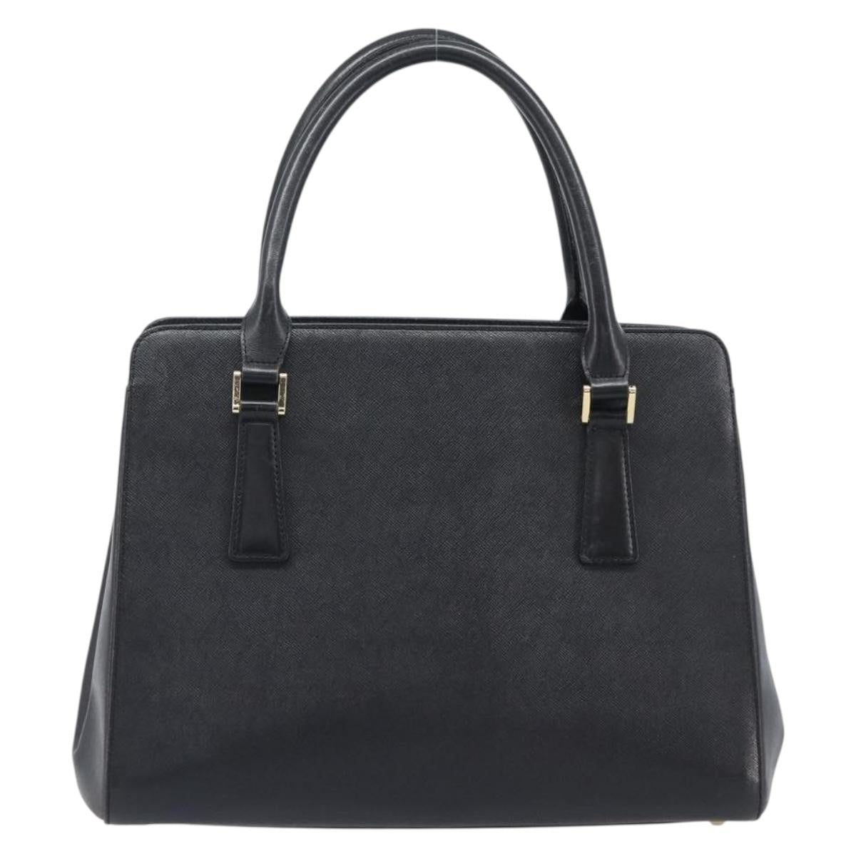 Burberry Handbag Leather Black Leather Handbag (Pre-Owned)