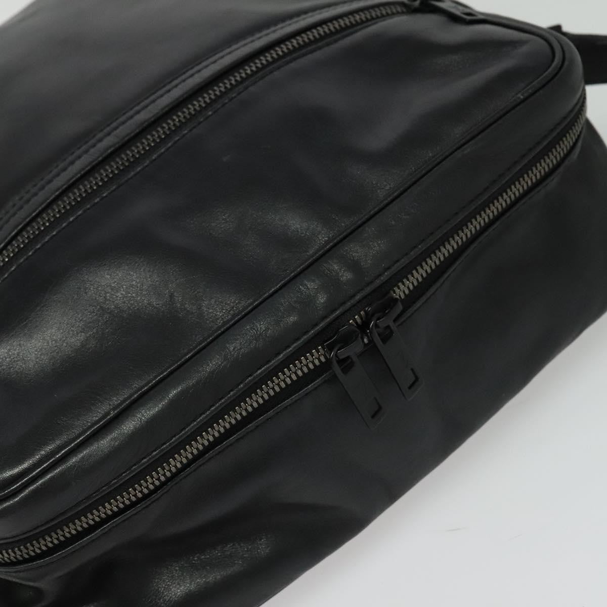 Louis Vuitton Clarkson Messenger Monogram Shadow Leather Black Leather Bag (Pre-Owned)