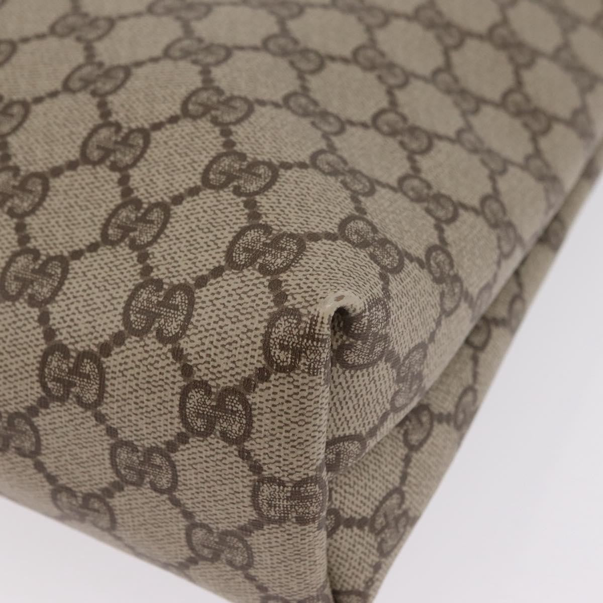 Gucci Vertical Tote Gg Canvas Beige Canvas Tote Bag Bag (Pre-Owned)