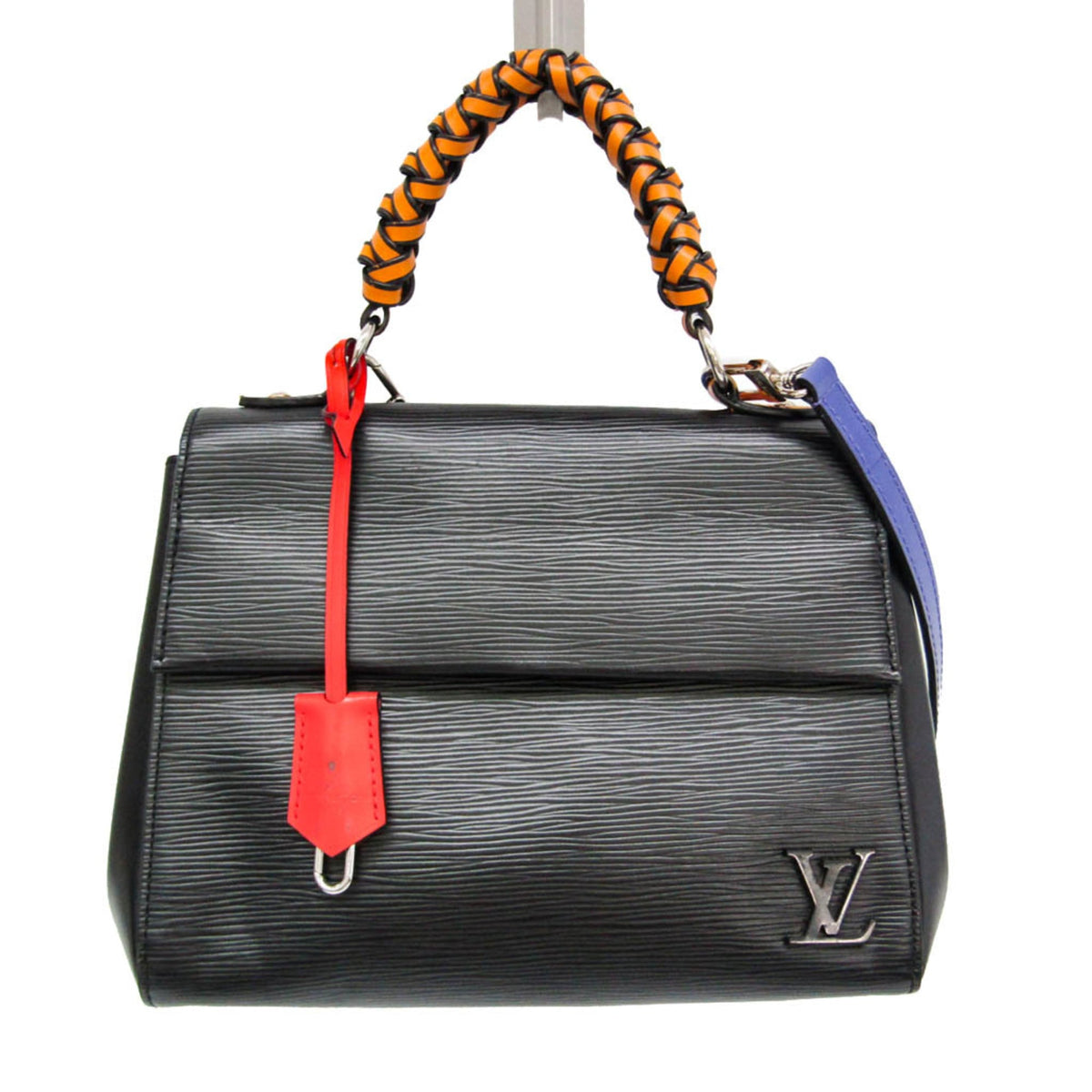 Louis Vuitton Cluny Top Handle Epi Leather Black Leather Handbag (Pre-Owned)