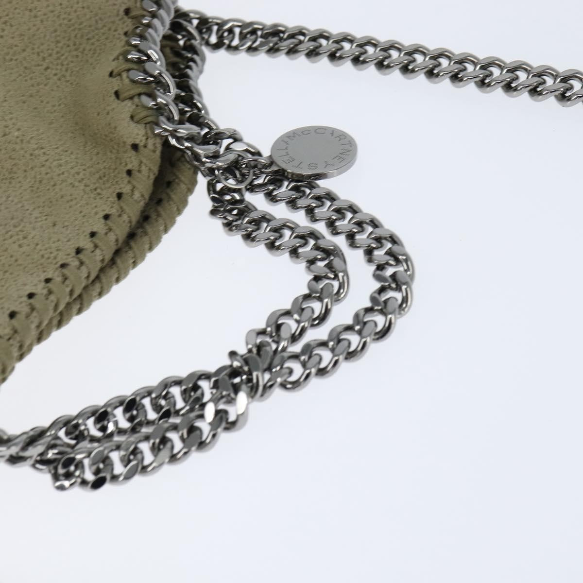 Stella Mccartney Falabella Fold Over Shaggy Deer Beige Polyester Shoulder Bag Bag (Pre-Owned)