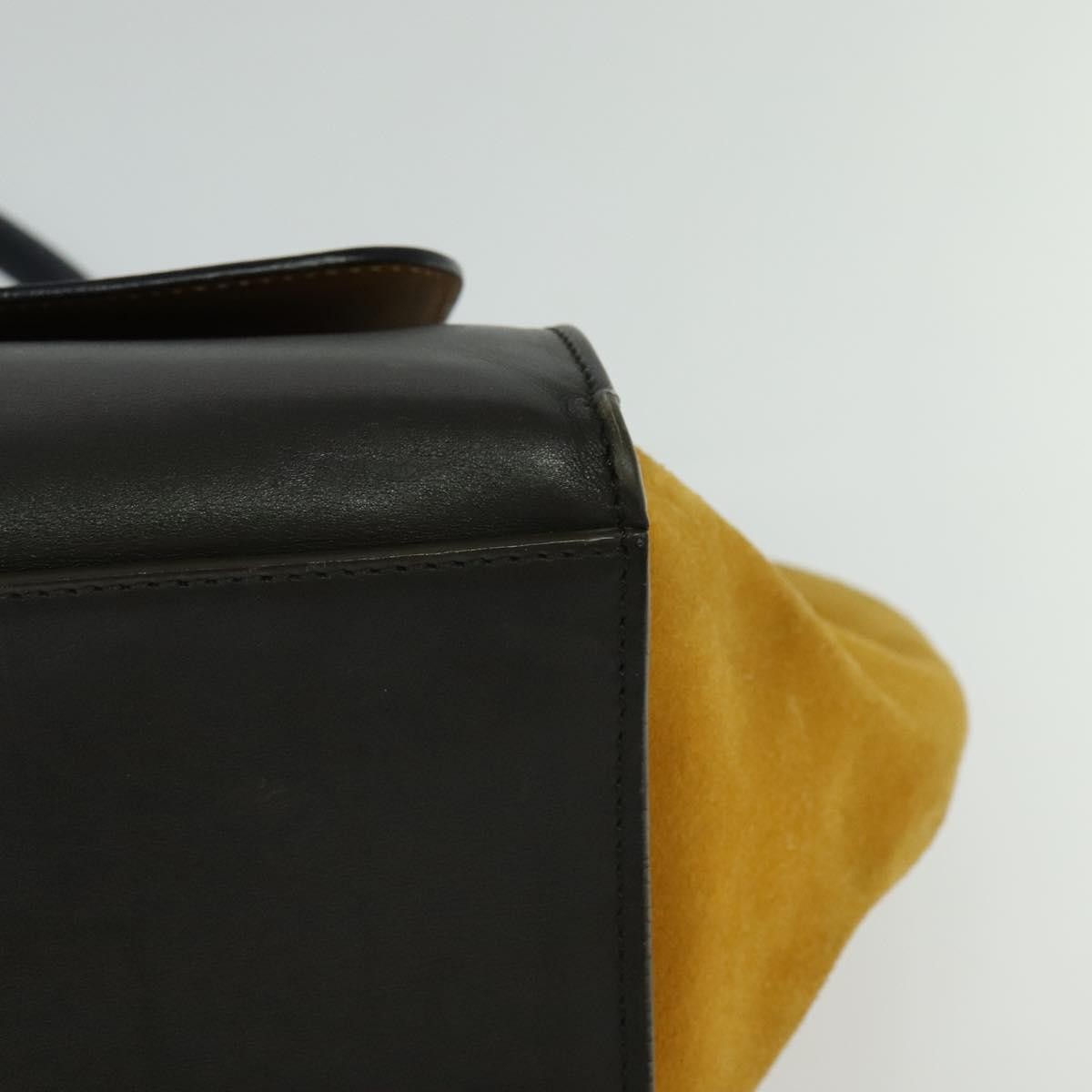 Celine Trapeze Leather With Suede Multicolour Leather Handbag (Pre-Owned)